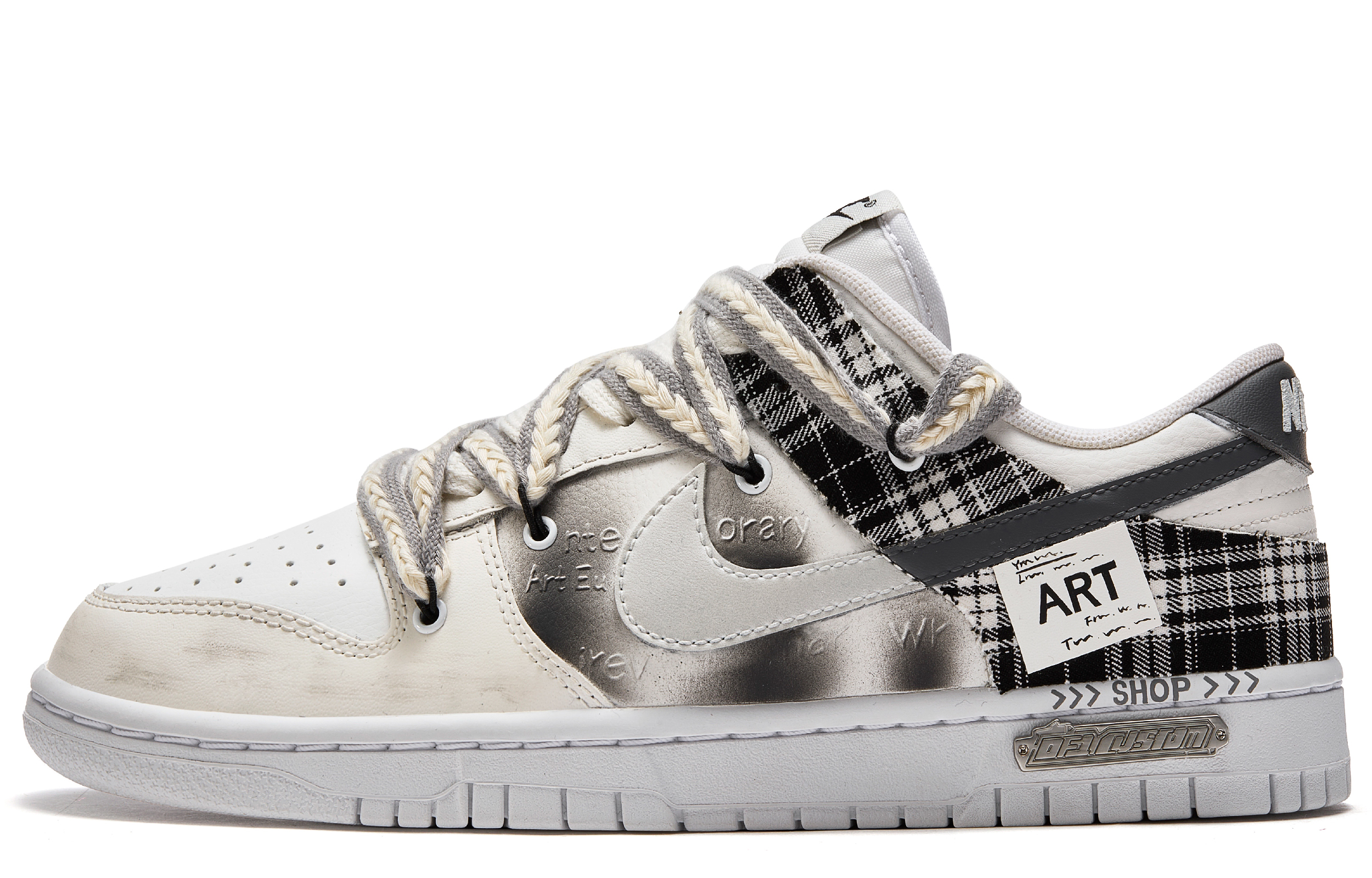 Nike Dunk Free Panda Forget Memory Wear-Resistant Low-Top Skateboard Shoes Men's Ecru