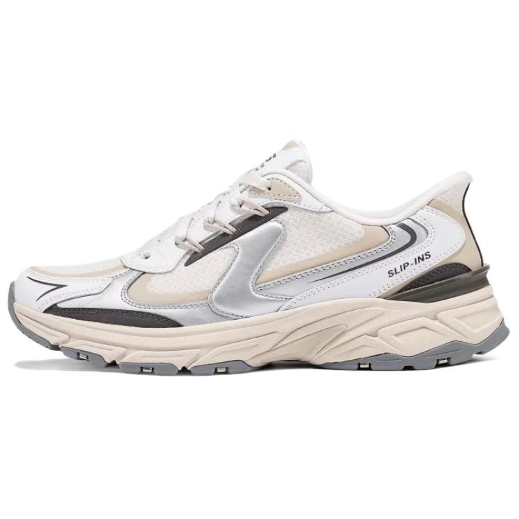 Skechers Casual Anti Slip Wear Resistant Low Top Chunky Sneakers Women's White