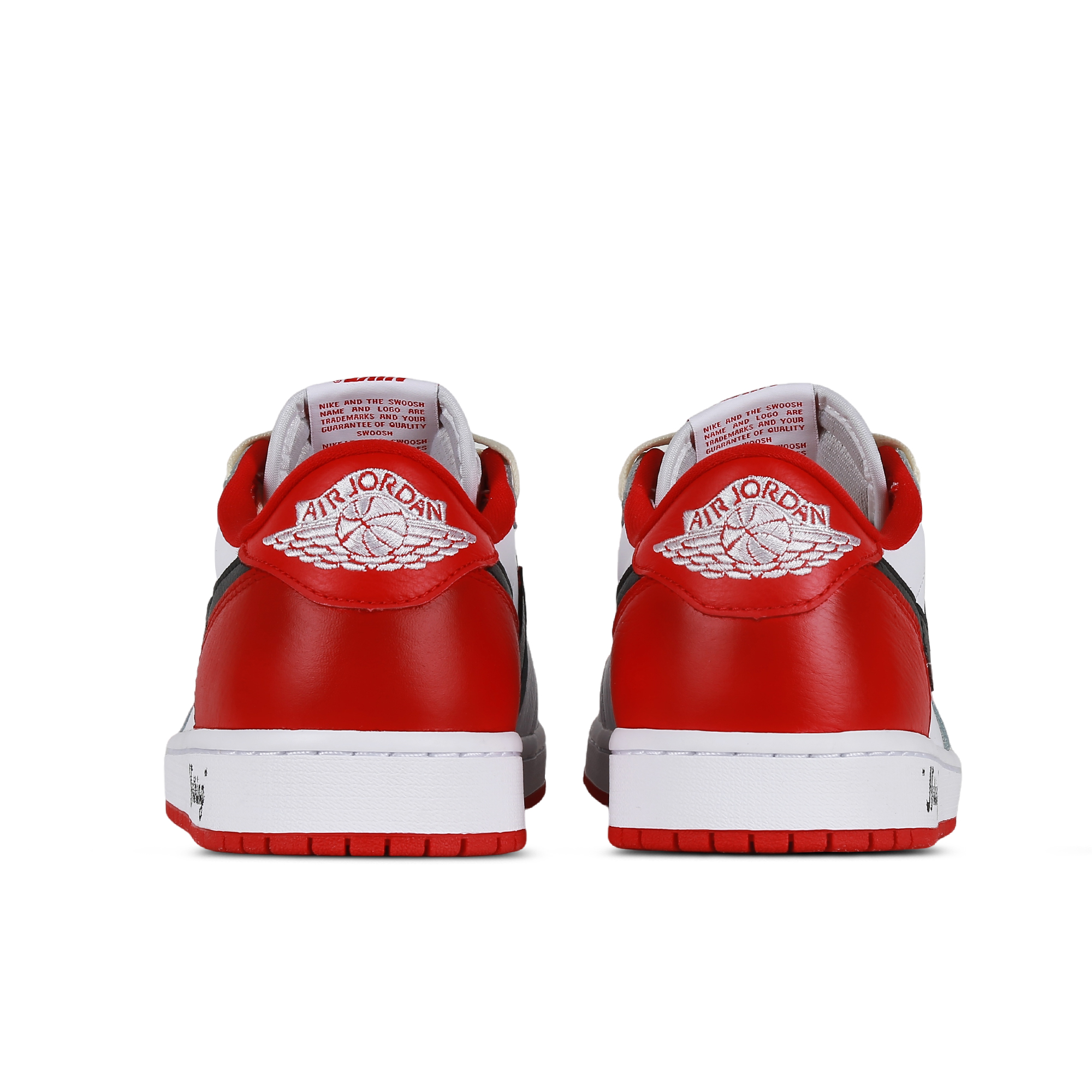 Jordan Air Jordan 1 Low 'Nothing' 4th Generation Low-Top Vintage Basketball Shoes Unisex Red White Black