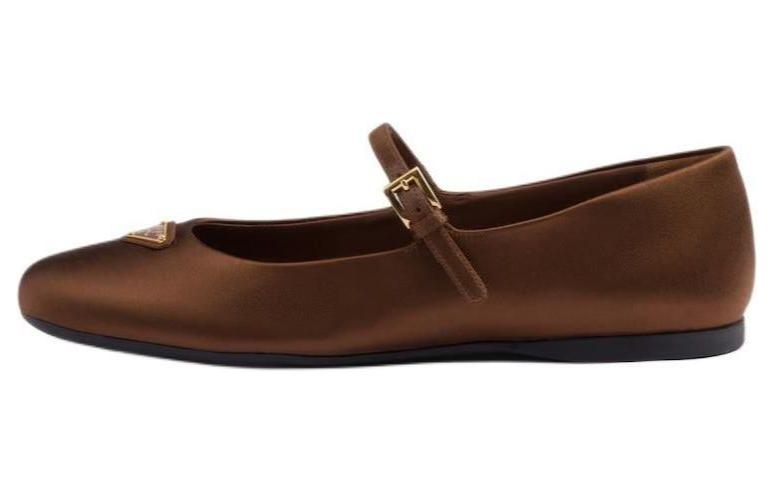 PRADA Mary Jane Shoes Women's Brown