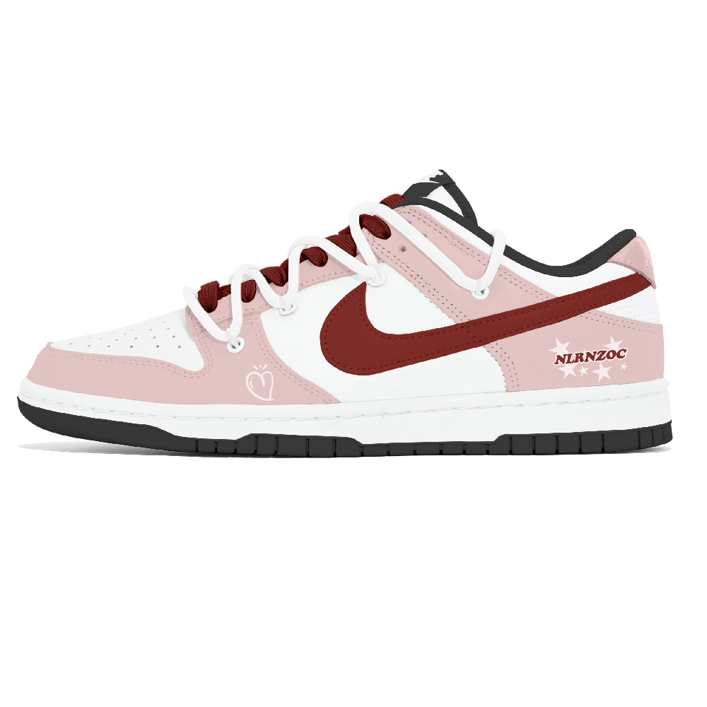 Nike Dunk Dust Collection Abrasion Resistant Low Top Skateboard Shoes Men's Pink