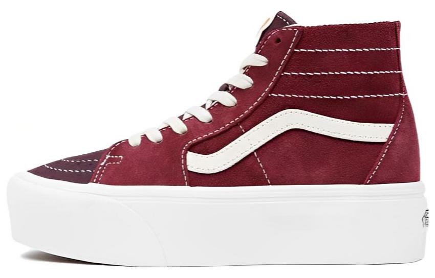 Sk8 Vans Hi Tapered Stackform 'Varsity Suede Tawny Port'
