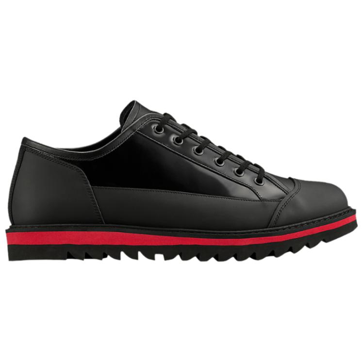 Onitsuka Tiger Blucher Lo Anti Slip Wear Resistant Low Top Casual Shoes Unisex Black Red