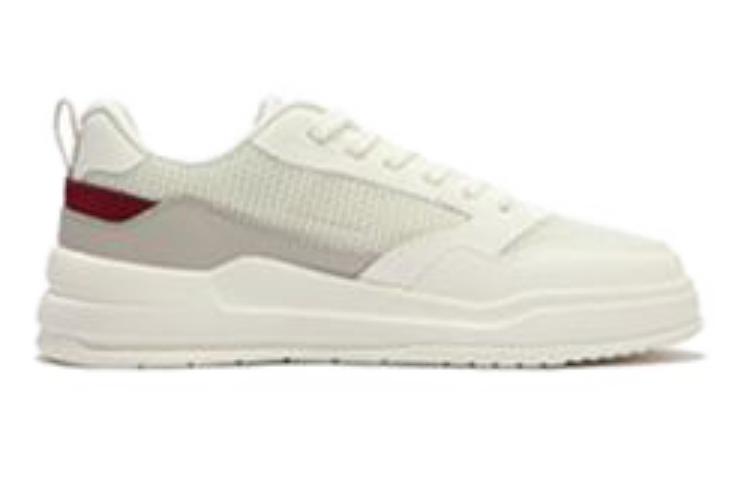 361° Lightweight Low-Top Skateboard Shoes Men's White Beige Red