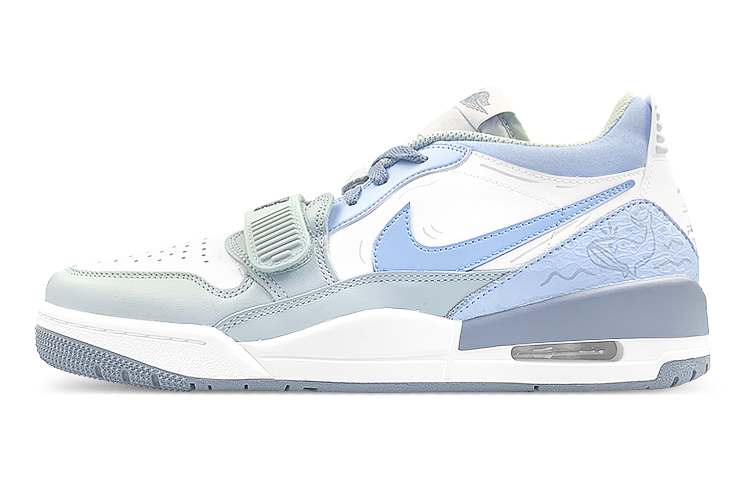 Jordan Legacy 312 Low-Top Skateboard Shoes Men's White Blue Green