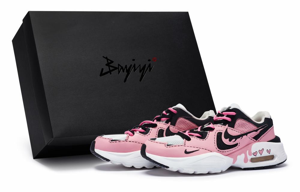 Nike Air Max Fusion Low-Top Running Shoes Women's Pink White Black
