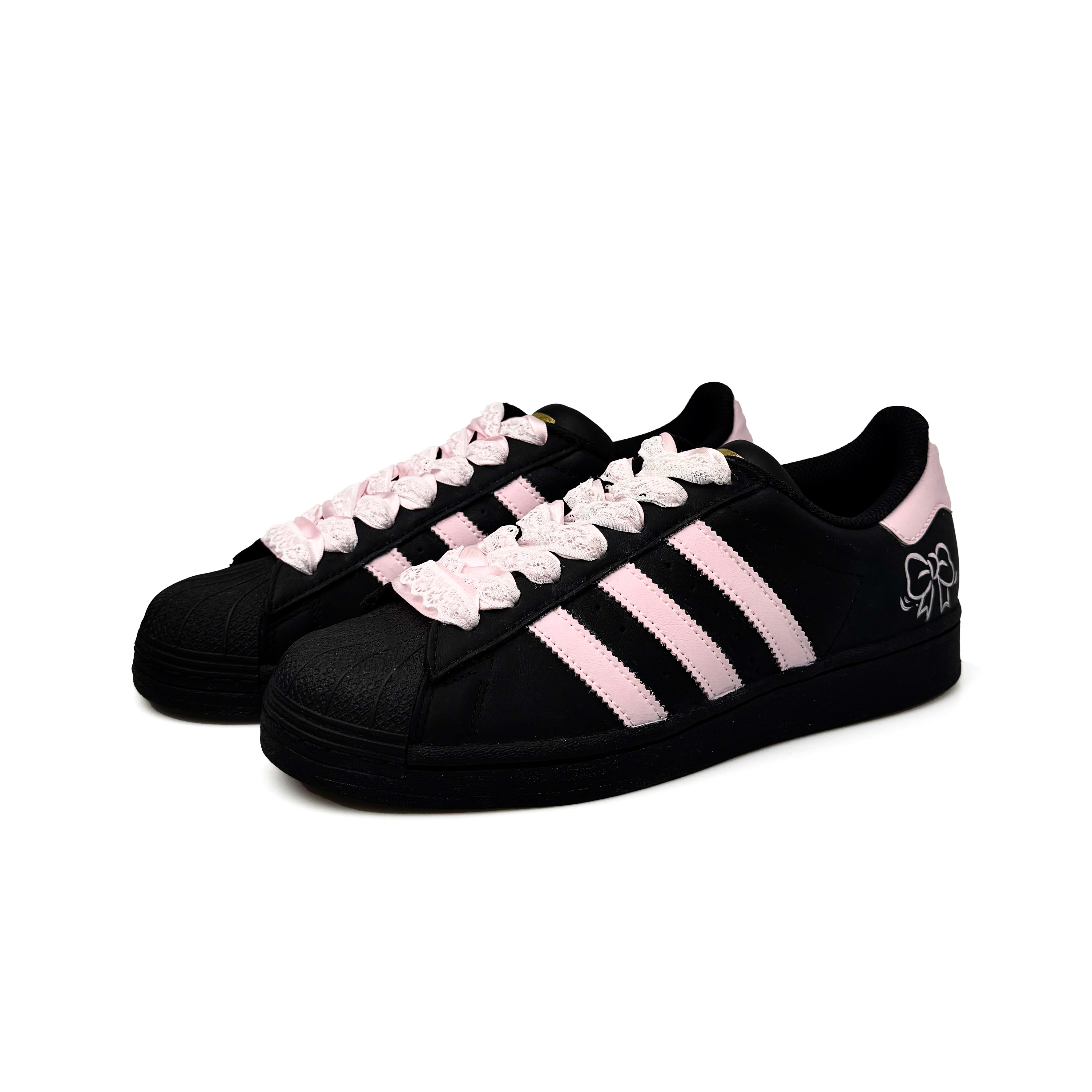 Adidas Originals SUPERSTAR Abrasion Resistant, Lightweight, And Breathable Low top Skateboard Shoes Unisex Black Pink купить в интернет-магазине Yoocart с быстрой доставкой по России.