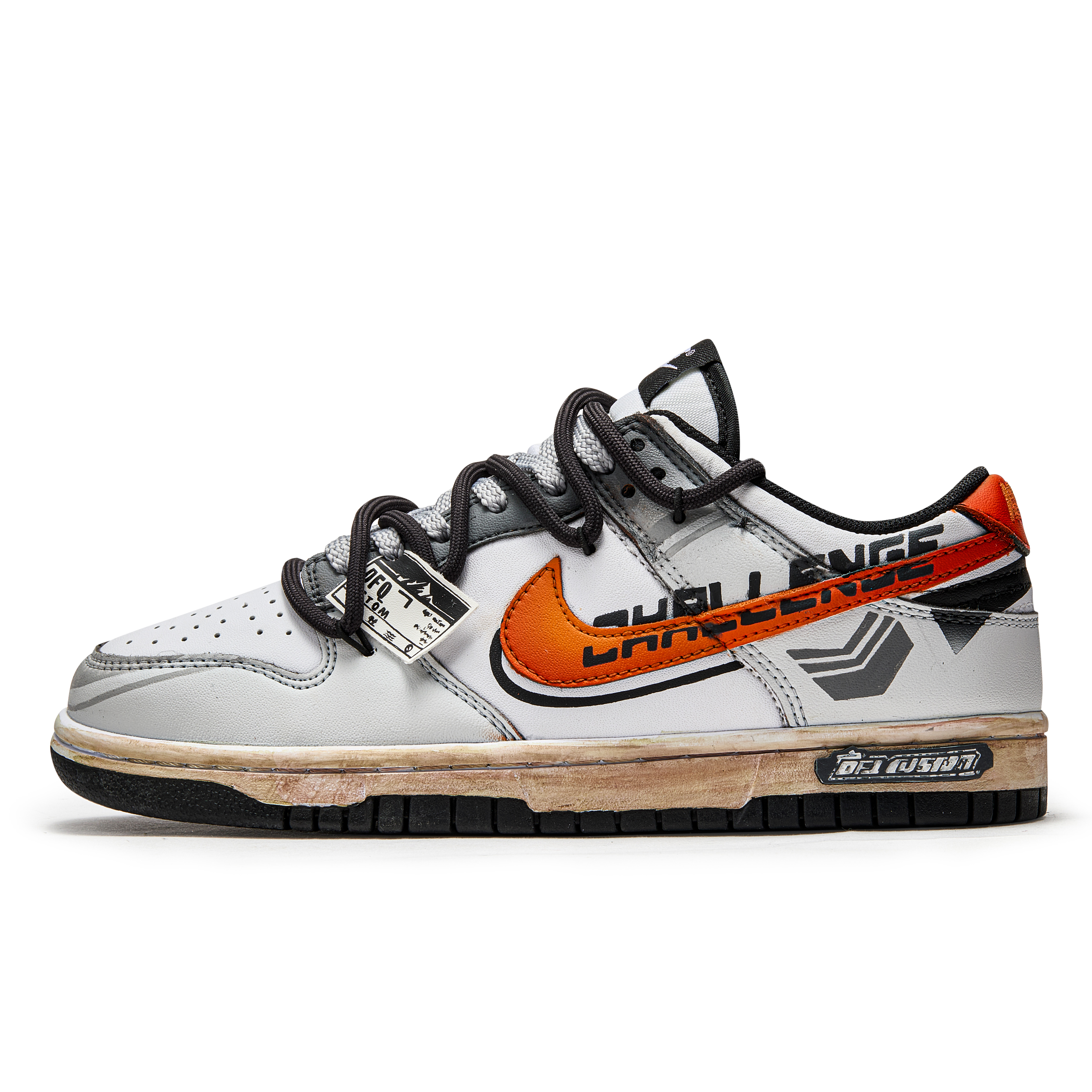 Nike Dunk Box, Sunrise Cushioning Quick Dry Abrasion Resistant Balance Low top Skateboard Shoes Unisex