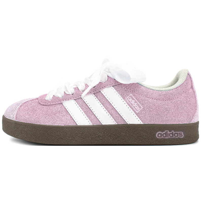 Adidas NEO Slip-Resistant Low-Top Skateboard Shoes Unisex Light Pink