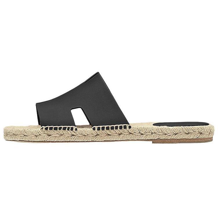 HERMES Antigua Stylish Sandal Men's Black