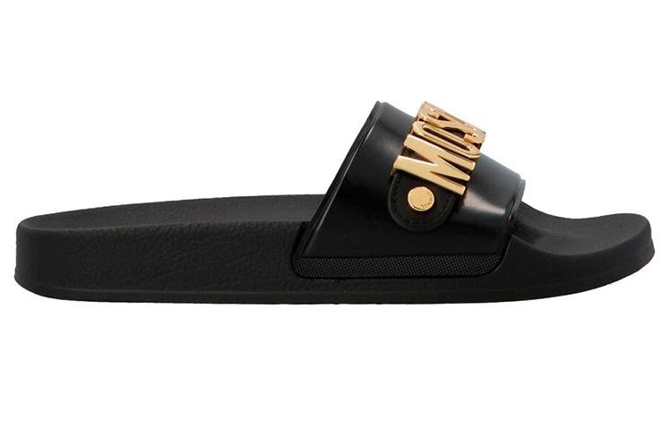 MOSCHINO Lettering Logo Slides купить в интернет-магазине Yoocart с быстрой доставкой по России.