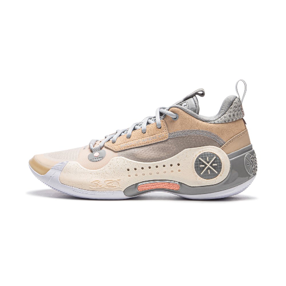 LiNing WOW 10 Way Of Wade 10 Anti Slip Wear Resistant Low Top Basketball Shoes Men's Sorbet Umber