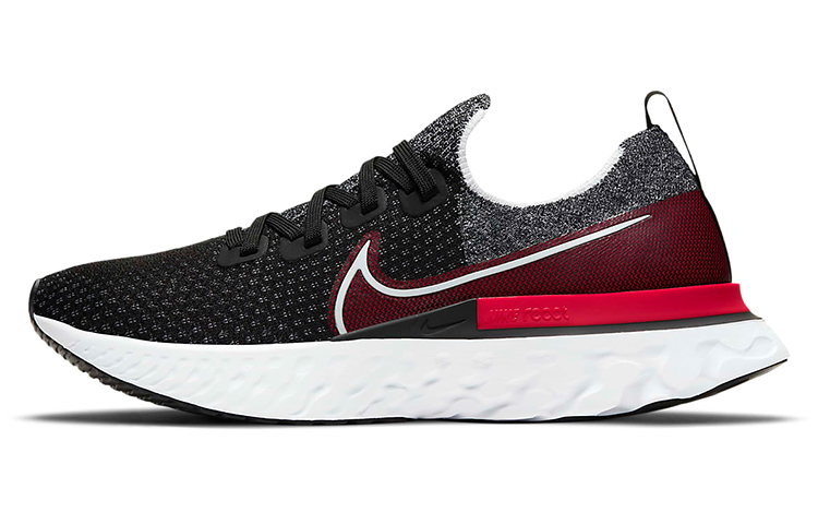 Nike React Infinity Run Flyknit Black University Red