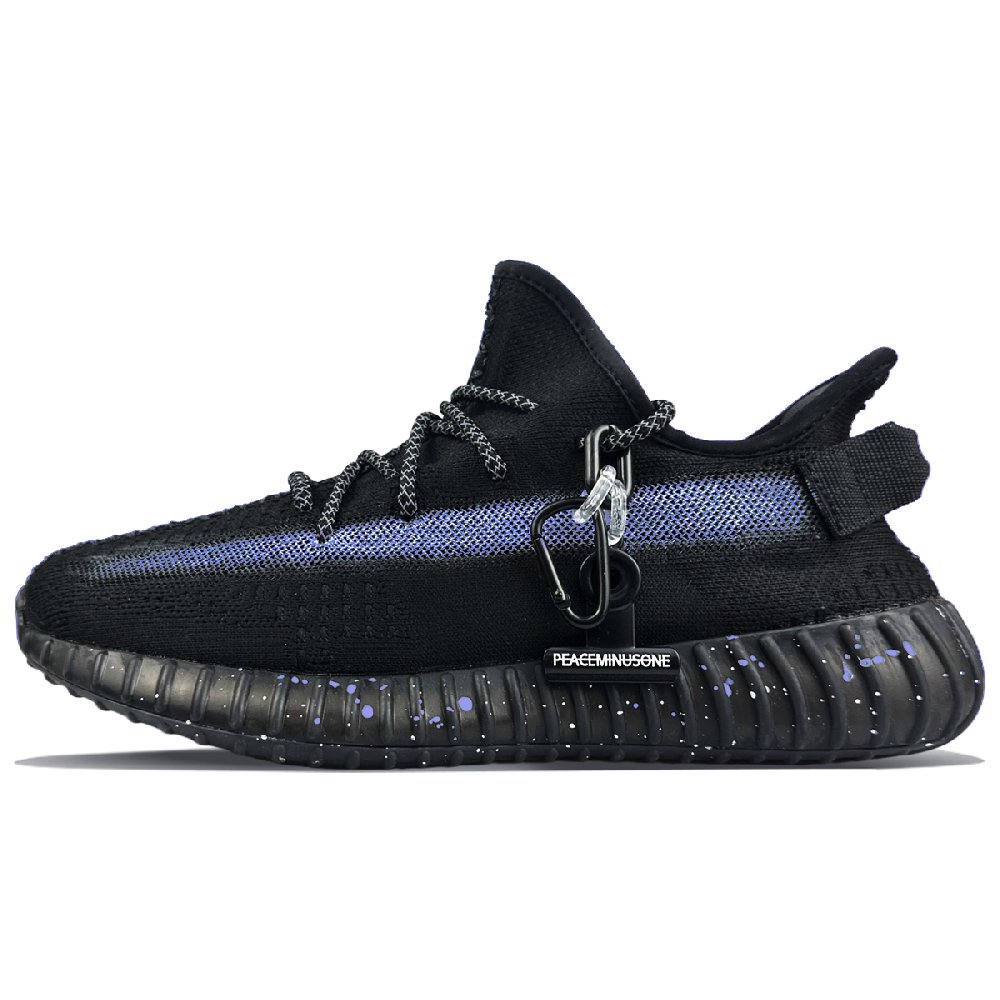 Adidas Originals Yeezy Boost 350 V2 Abrasion Resistant Low Top Casual Shoes Unisex Black