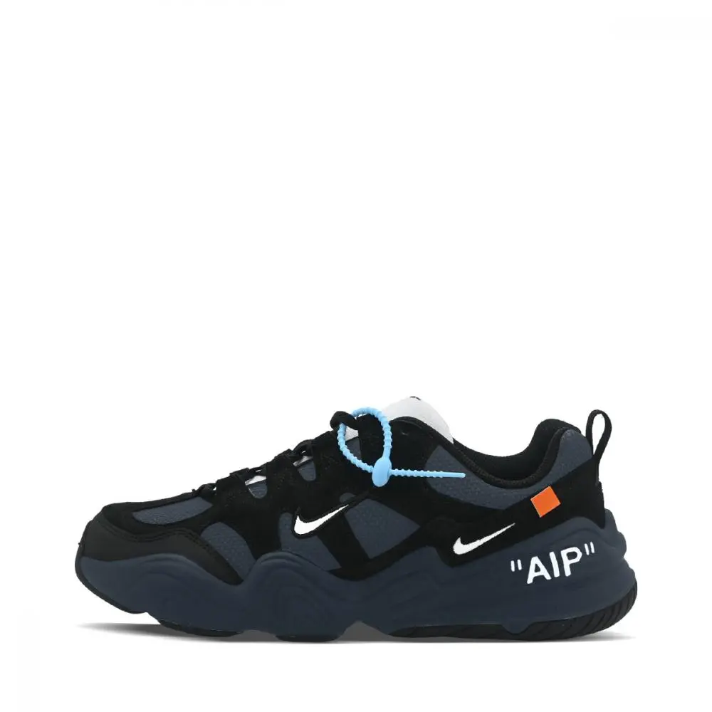 Nike Tech Hera Abrasion Resistant Low Top Casual Shoes Unisex Black Blue