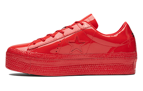 Converse One Star Platform Ox Cherry Red Women's