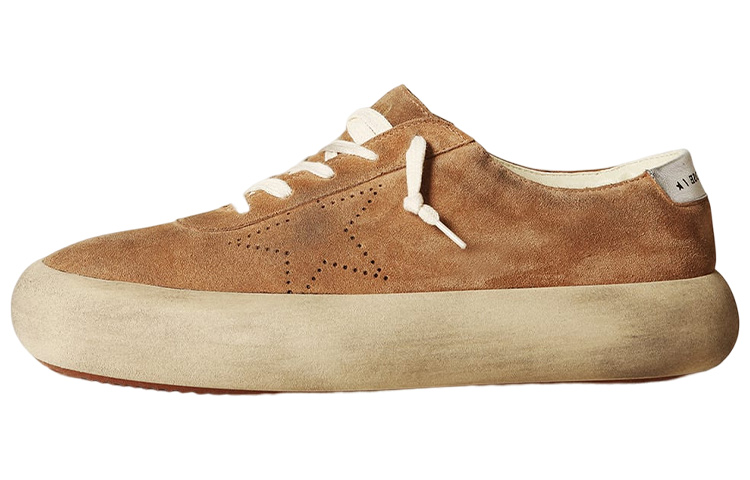 Golden Goose Space-Star Stylish Skateboarding Shoes Men's Brown Vintage Version