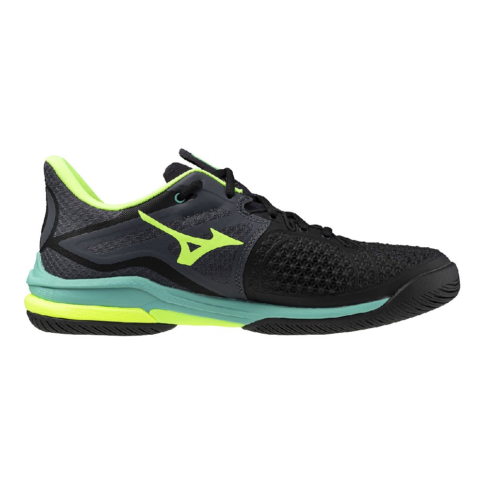 Mizuno Wave Exceed Tour 6 Cushioning Slip Resistant Low Top Tennis Shoes Men's Neon Green