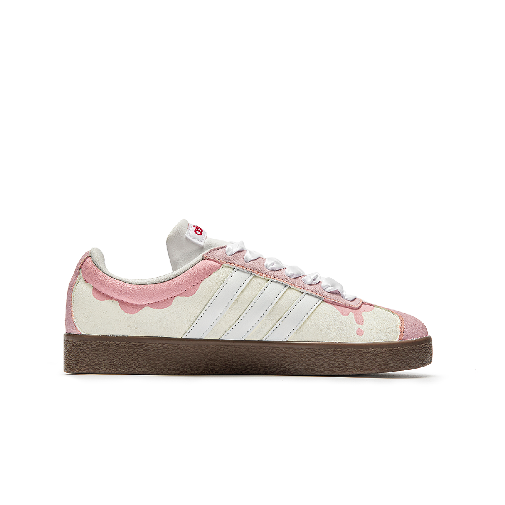 Adidas Neo VL Court Lifestyle Wu Jian, Like A Dream Cushioning Low Top Skateboard Shoes Unisex Pink Yellow