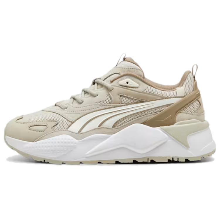 PUMA RS X Slip Resistant Height Increasing Lightweight Low Top Running Shoes Unisex Gray White