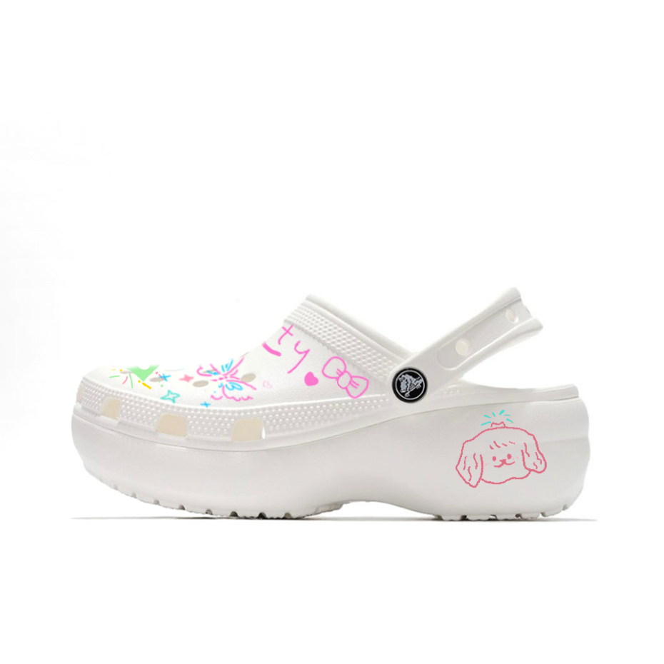 Crocs Classic Platform Clog Clogs Unisex Multicolor
