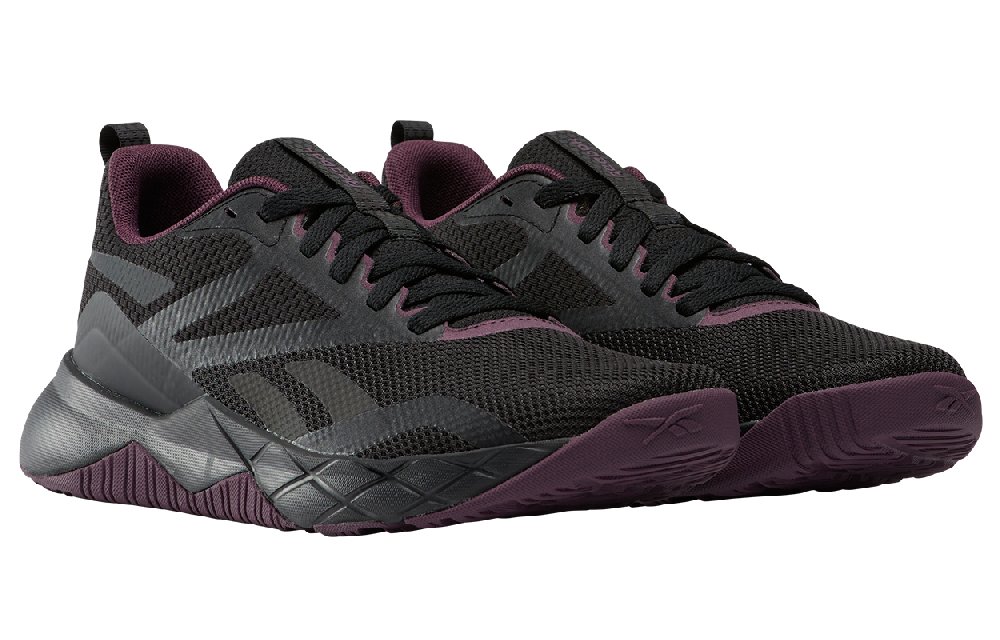 Reebok Support Low-Top Training Shoes Women's Black Purple