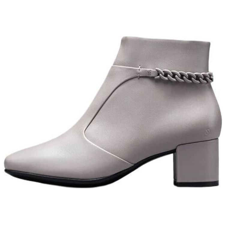 Ecco Ankle Boots 5cm Women's Gray Pink