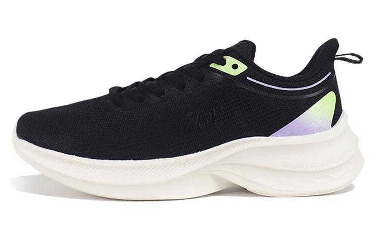 361° Cushioned Slip-Resistant Low-Top Running Shoes Women's Black Green