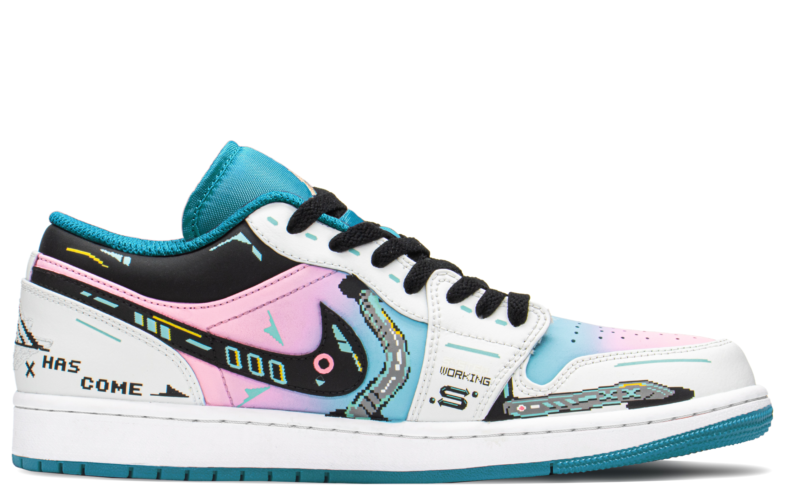 Jordan Air Jordan 1 Vintage Basketball Shoes Men's Mid top Blue/Pink купить в интернет-магазине Yoocart с быстрой доставкой по России.
