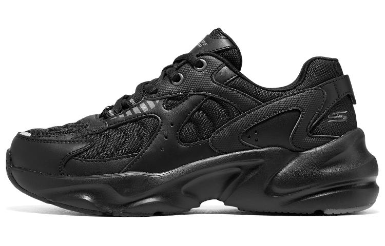 Skechers D'LITES Wave Rider Low Top Chunky Sneakers Women's Black