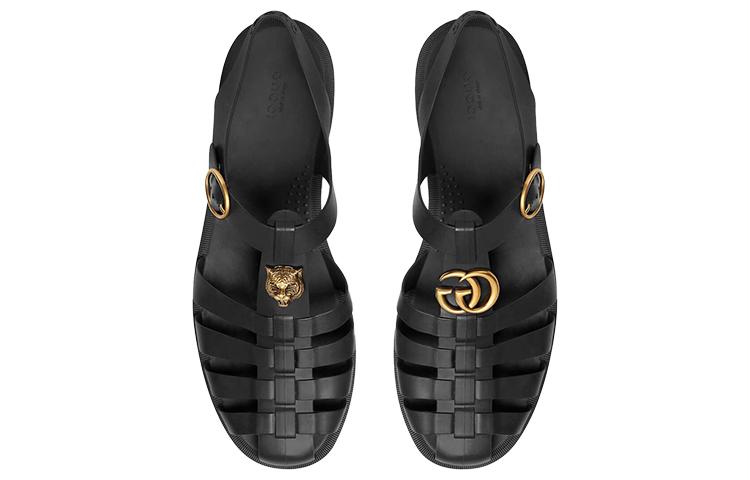 GUCCI Sandal 'Double G Black' купить в интернет-магазине Yoocart с быстрой доставкой по России.