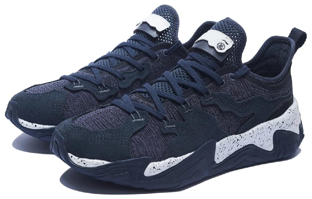 CHENGLONG x LiNing Gongfu Collection Durable Breathable Low-Top Casual Shoes Men's Ebony Black