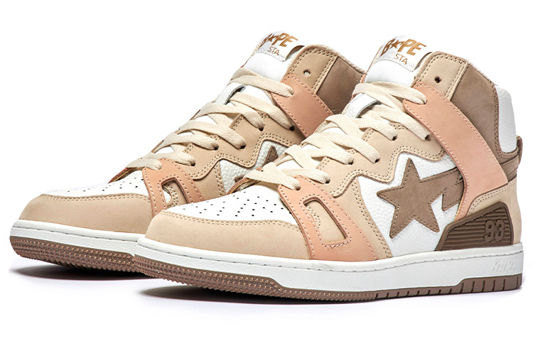 A BATHING APE STA 93 High Stylish Skateboarding Shoes Women's Tan купить в интернет-магазине Yoocart с быстрой доставкой по России.