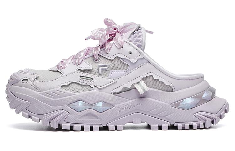 FILA FUSION Bianco Mule Shoes 'Purple' Women's