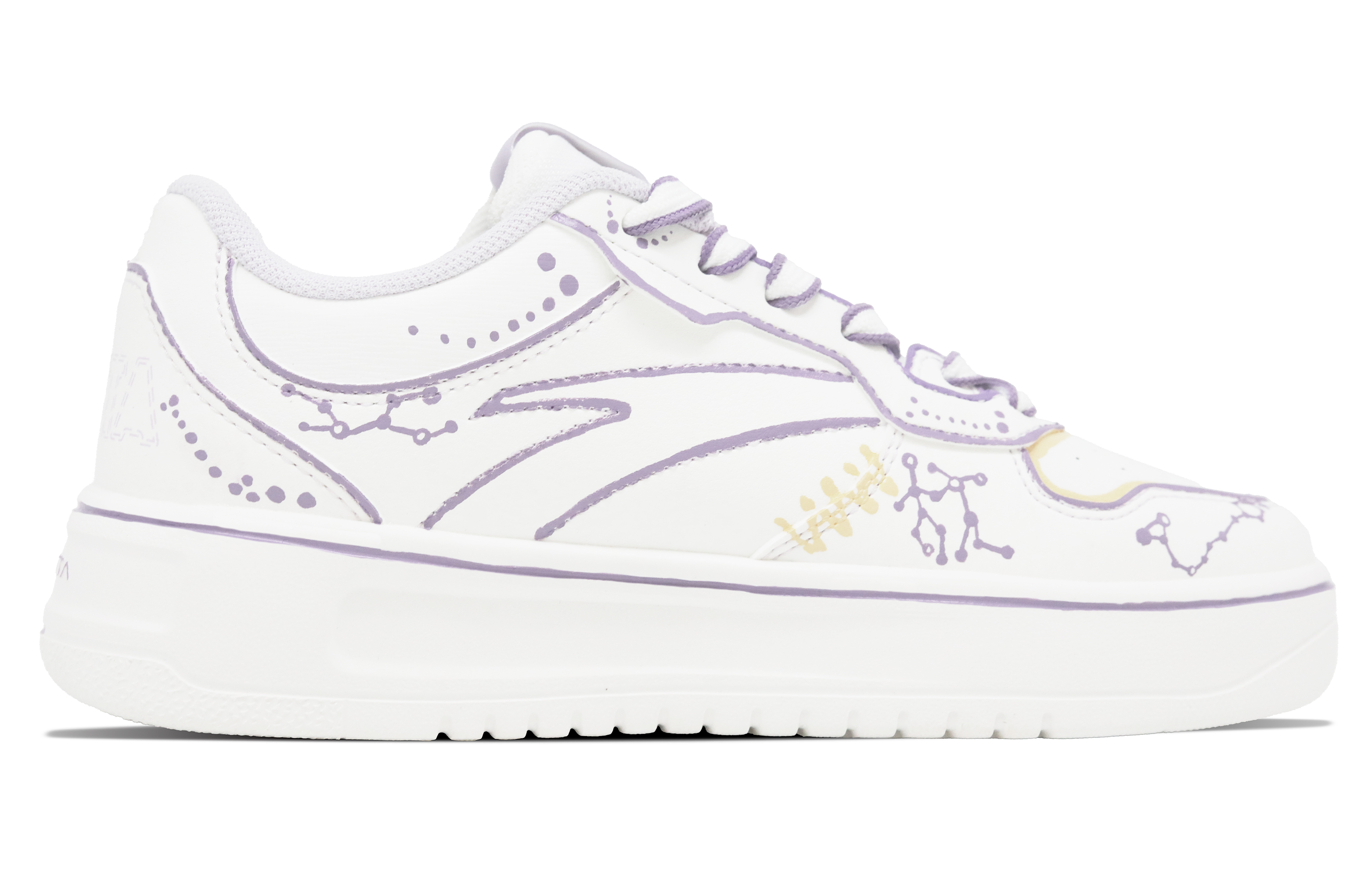 Anta Relaxed Anti Slip Wear Resistant Low Top Skateboard Shoes Women's Light Purple купить в интернет-магазине Yoocart с быстрой доставкой по России.