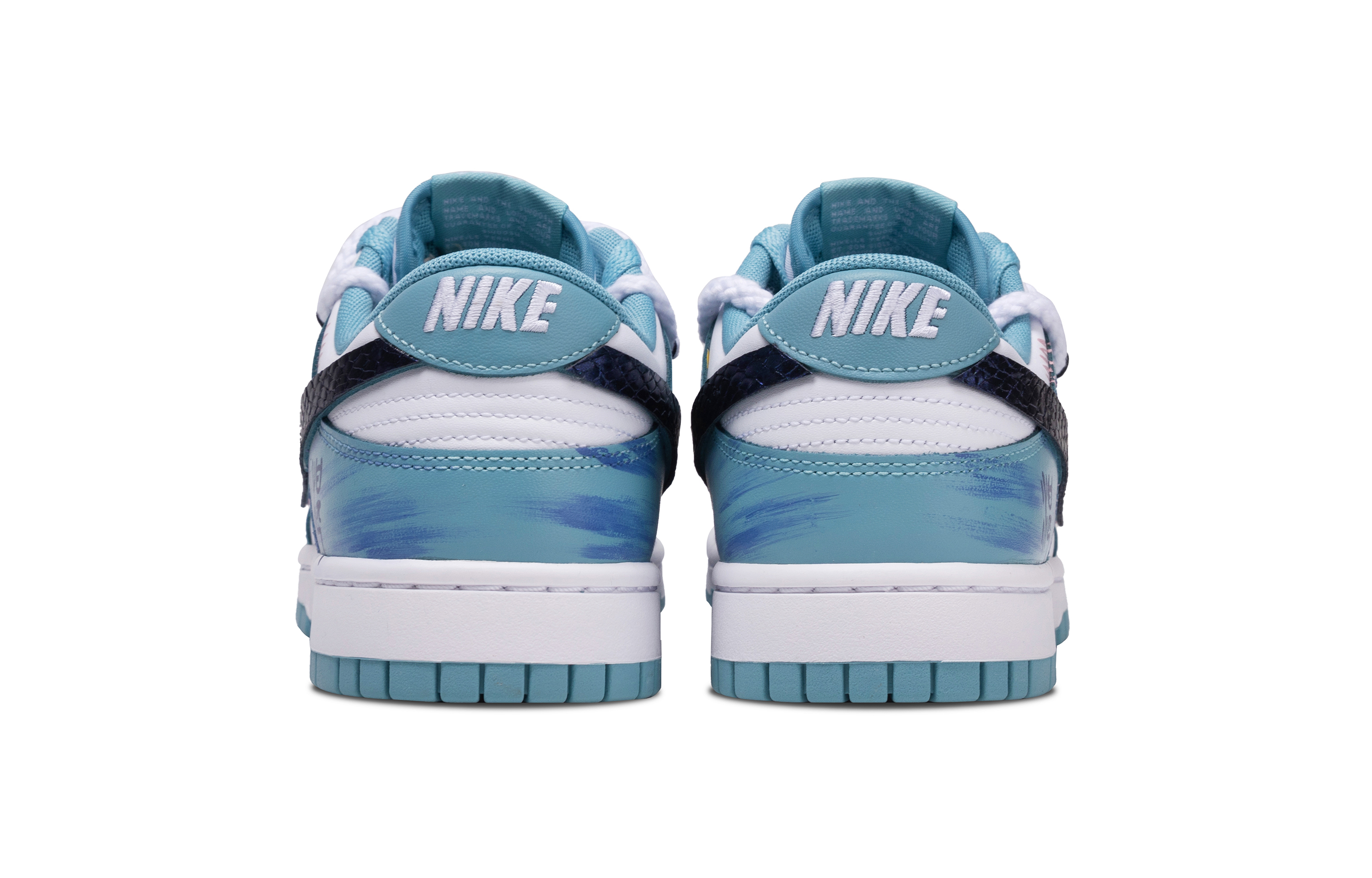 Nike Dunk Azure Blue Abrasion Resistant Low top Skateboard Shoes Unisex Green White купить в интернет-магазине Yoocart с быстрой доставкой по России.