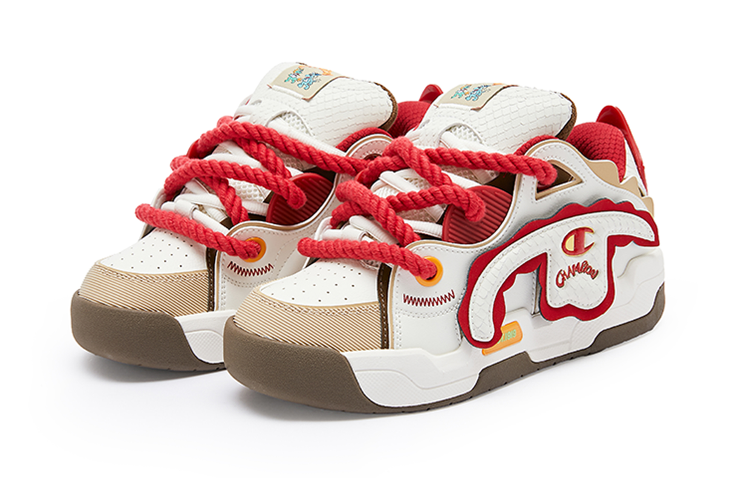Champion TronSkate V.Dragon Champion Dragon Man Collection Skateboard Shoes Men's Milk White New Year Red купить в интернет-магазине Yoocart с быстрой доставкой по России.