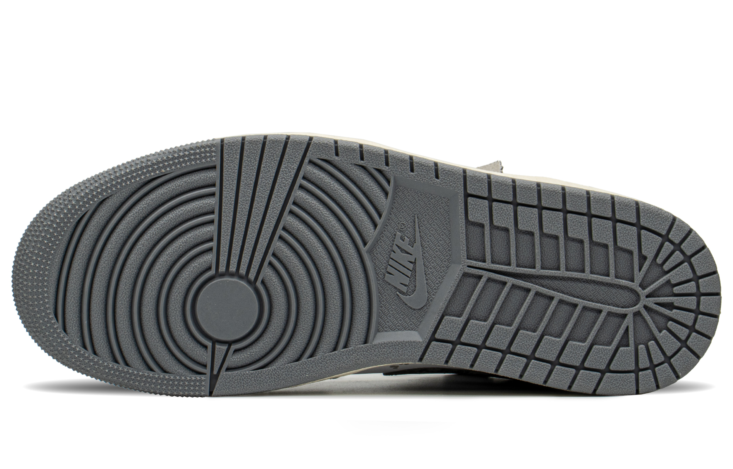 Jordan Air Jordan 1 Anti-Slip Wear-Resistant High-Top Vintage Basketball Shoes Men's Black White Gray купить в интернет-магазине Yoocart с быстрой доставкой по России.