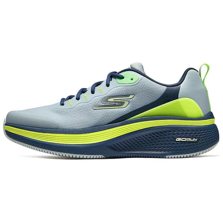 Skechers MEN'S GO Cushioned Slip-Resistant Low-Top Casual Running Shoes Men Gray Blue