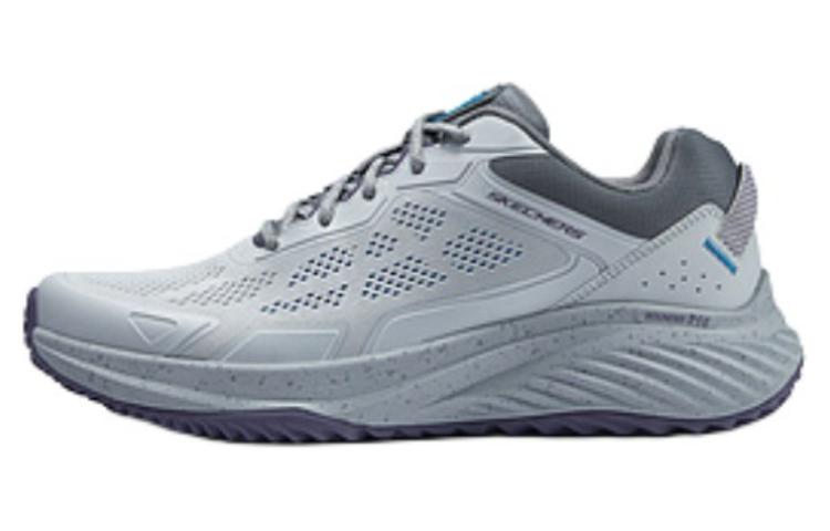 Skechers Low Top Casual Running Shoes Men's Gray Blue