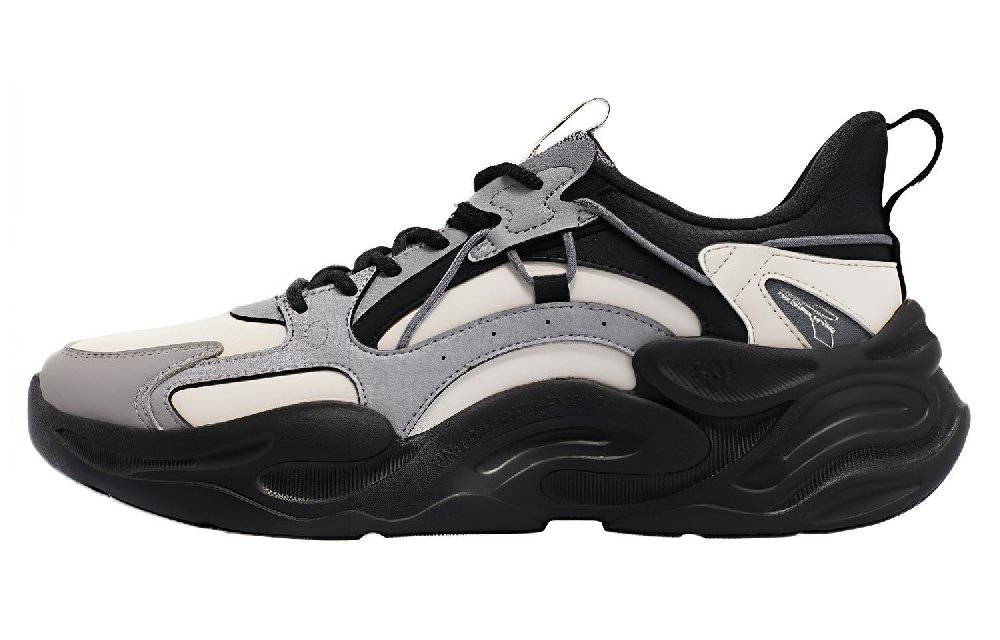 361° Surge Anti Slip Wear Resistant Low Top Chunky Sneakers Men's Black