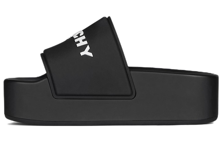 Givenchy Women's Logo Embossed Platform Sandal 'Black'