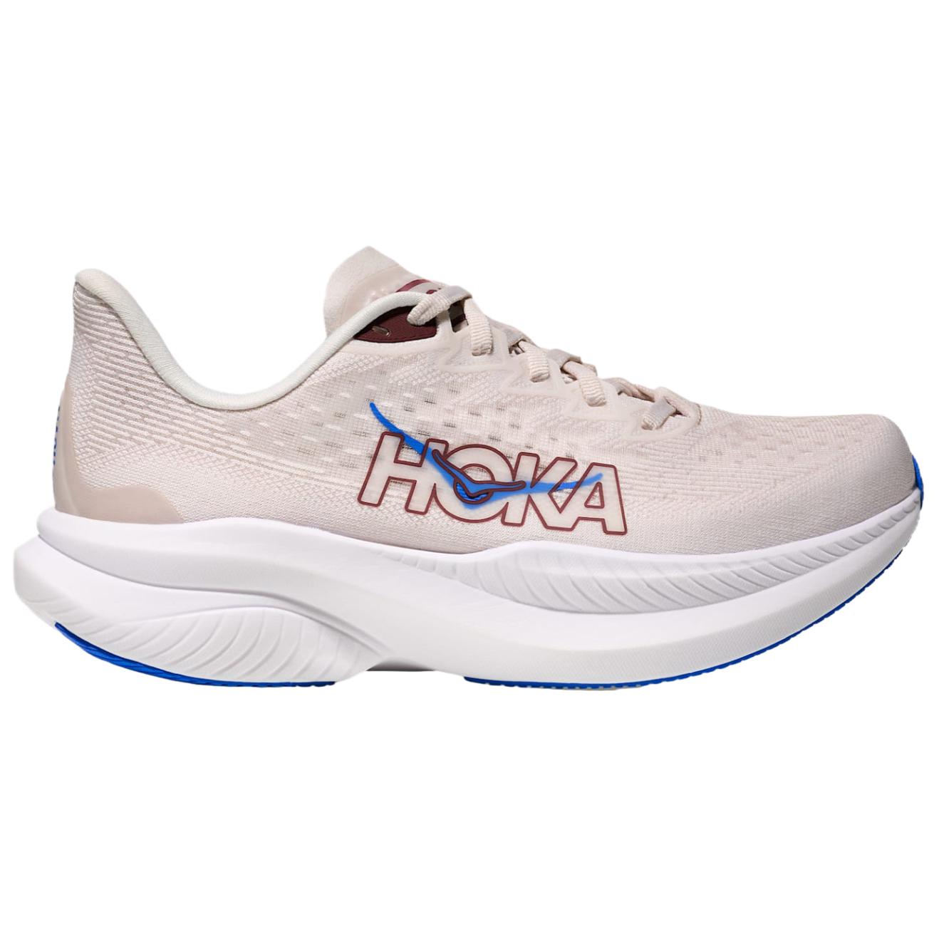 HOKA ONE ONE MACH 6 Breathable Running Shoes Women's Beige Blue