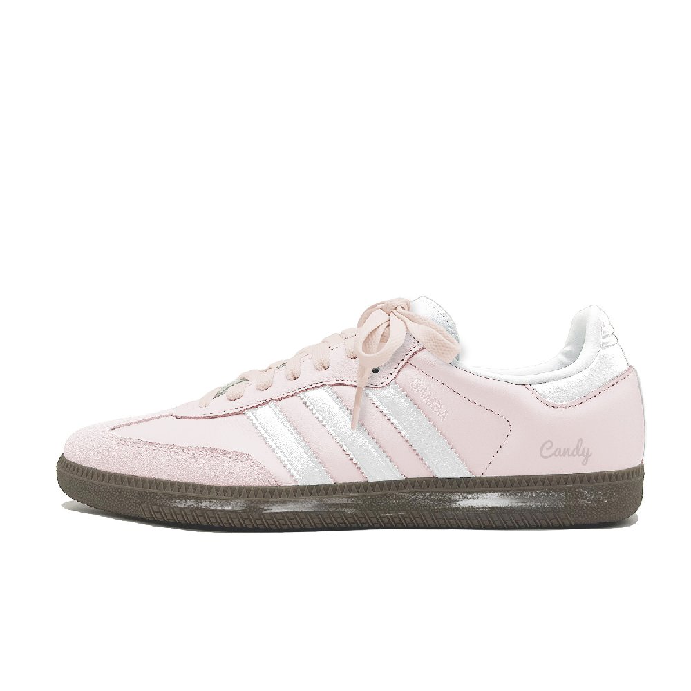Adidas Originals SAMBA OG Candy Diaries Abrasion Resistant Low Top Skateboard Shoes Unisex Pink