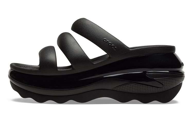Crocs Mega Crush Triple Strap 'Black' Women's