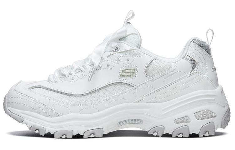 Skechers D'Lites 1.0 Low Dad Shoes Gs White Women's