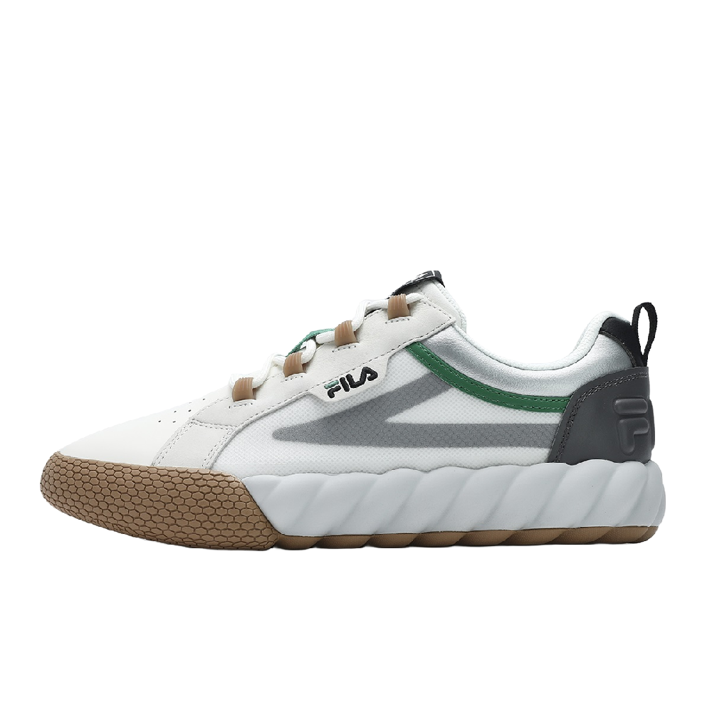 FILA CAMPO Slip Resistant Low Top Skateboard Shoes Men's White Gray