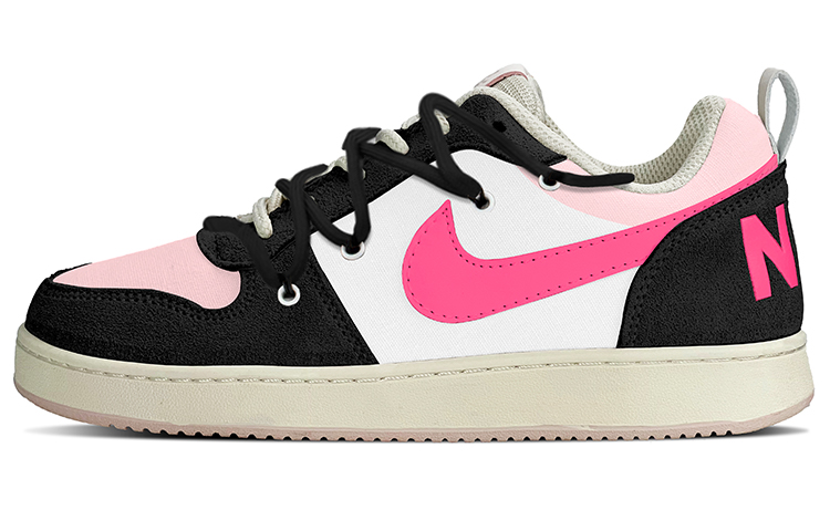 Nike Court Borough Low PRM Low-Top Skateboard Shoes Women's Black Pink
