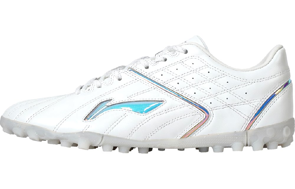 LiNing TF Turf Artificial Turf Soccer Shoes Men's White