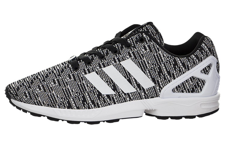 Adidas Originals ZX Flu Durable Breathable Low-Top Running Shoes Men's Black White